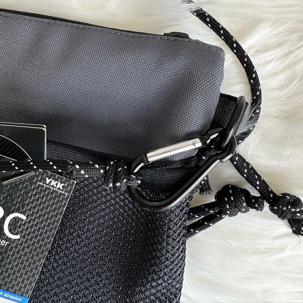 NWT Cordura Advanced Fabric Accessory Utility Pouch Dark Grey and Black